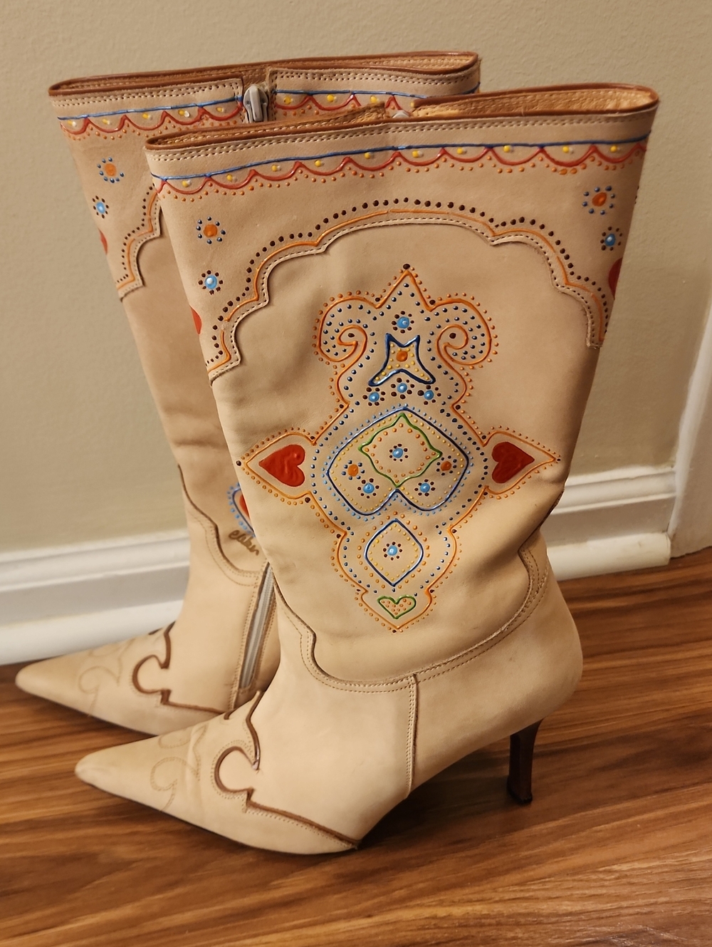 Lucchese Charlie 1 Horse Handpainted Leather Boots